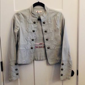 Tulle Military Inspired Light Blue/Mint Jacket